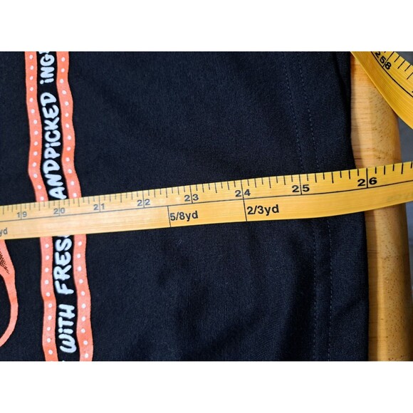 Denim & Flower Ricky Singh Papi's Tacos Black T-shirt Graphic Tee Women's XL - Picture 11 of 15